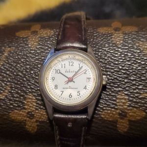 Dakota Indiglo Date Window Silver/Gold Case Needs New Band‎
